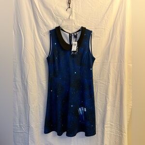 Doctor Who Tardis Galaxy Skater Dress Hot Topic BBC Cosplay NWT XL